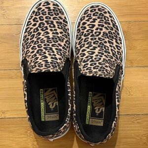 Vans Animal Print Slip-On Sneakers